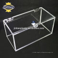 Caja de almacenamiento de acrílico transparente de Jinbao Caja de acrílico clara vendedora caliente del organizador